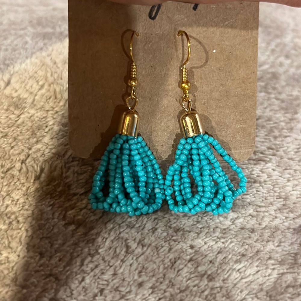 Cute beaded earrings, never worn